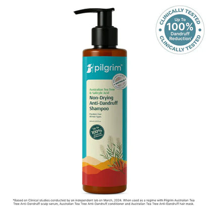 Pilgrim Australian Tea Tree Non-Drying Anti-Dandruff Shampoo - 200 ml