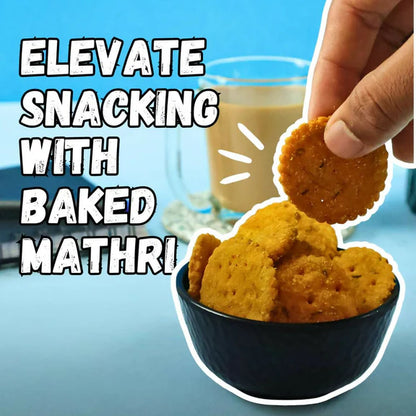 Healthy Master Baked Wheat Masala Mathri Diabetic Friendly Snacks - 250 gm