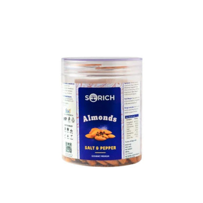 Sorich Organics Salted & Black pepper Almonds