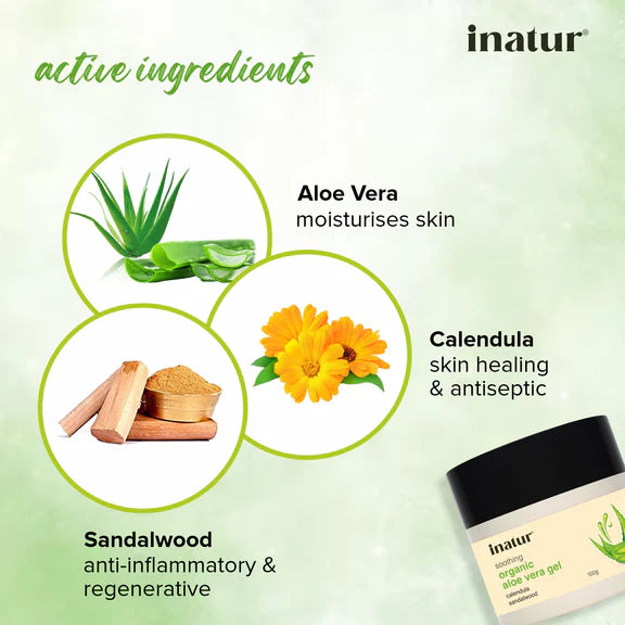 Inatur Aloe vera Gel - 100 gm