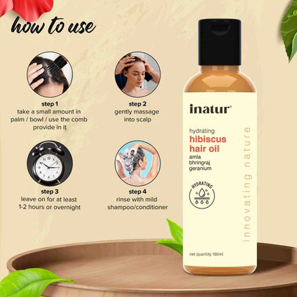 Inatur Hibiscus Hair Oil - 100 ml