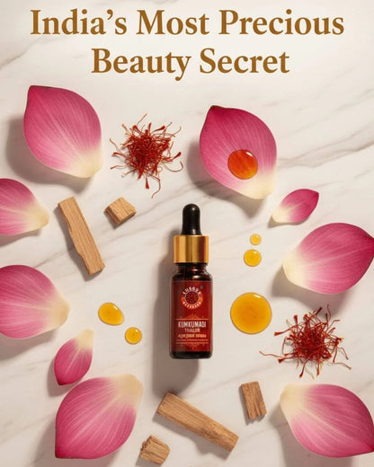 Kumkumadi Thailam Skin Brightening, Tan Removal & Anti-Ageing Night Face Oil