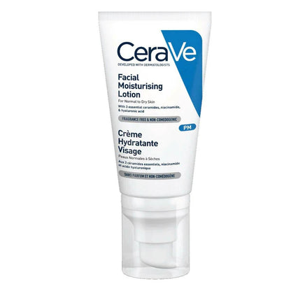 Cerave PM Facial Moisturising Lotion for Normal to Dry Skin - 52 ml