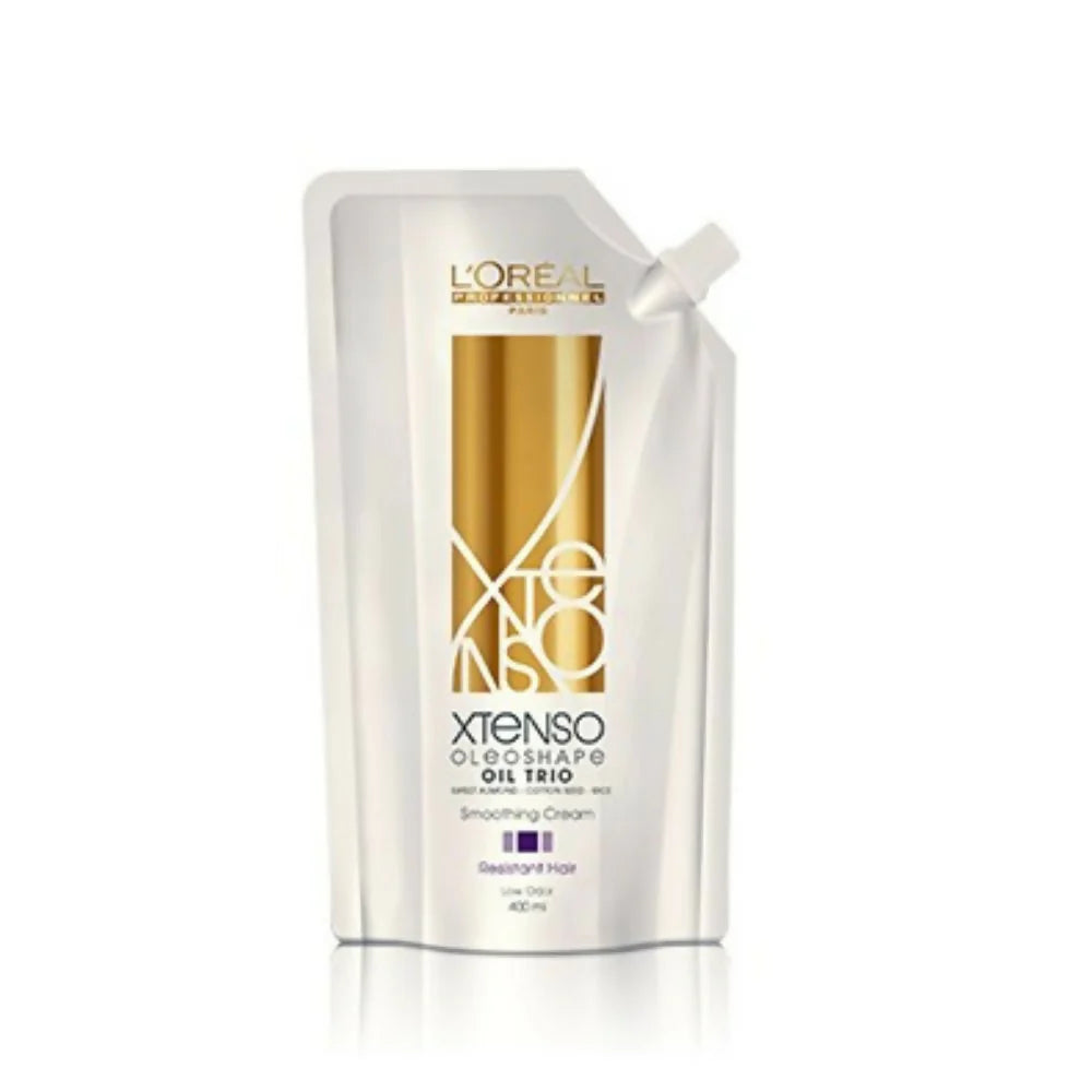 L'Oreal Paris Xtenso Oleo Shape Oil Trio Sweet Almond Cotton Seed Rice Smoothing Cream Resistant Hair -400 ml