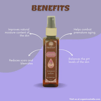 Organicos Lavender Facial Tonic Mist - 100 ml