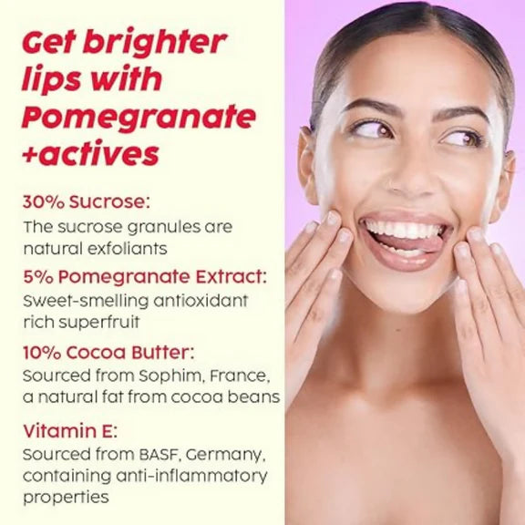 PLIX The Plant Fix 10% Vitamin C Glow Face Serum & Lip Scrub For Skin Brightening & Exfoliate Lips - combo