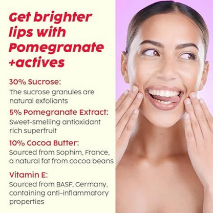 PLIX The Plant Fix 10% Vitamin C Glow Face Serum & Lip Scrub For Skin Brightening & Exfoliate Lips - combo