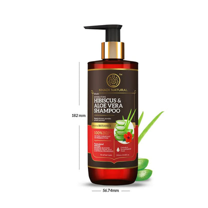 Khadi Natural Hibiscus & Aloevera Shampoo - 310 ml
