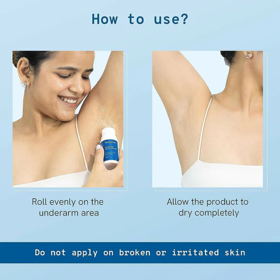BeBodywise 4% AHA BHA Underarm Roll On For Reduce Pigmentation - Flora Fragrance - 50 ml