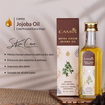 Camia Organic Extra Virgin Cold Pressed Jojoba Oil - 100 ml
