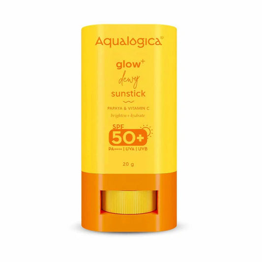 Aqualogica Glow+ Dewy Sunstick with SPF 50+ & PA++++ for Easy Reapplication & No White Cast - 20 gm