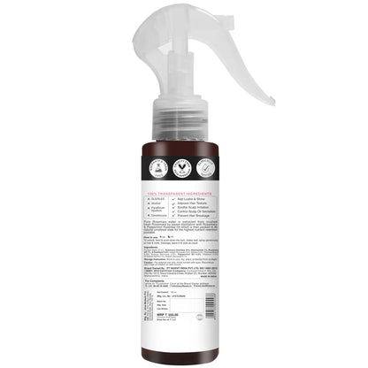 Soulflower Rosemary Water Spray with Mint For Hair growth, Hair fall control, Scalp health, Hair damage protection, Anti frizz