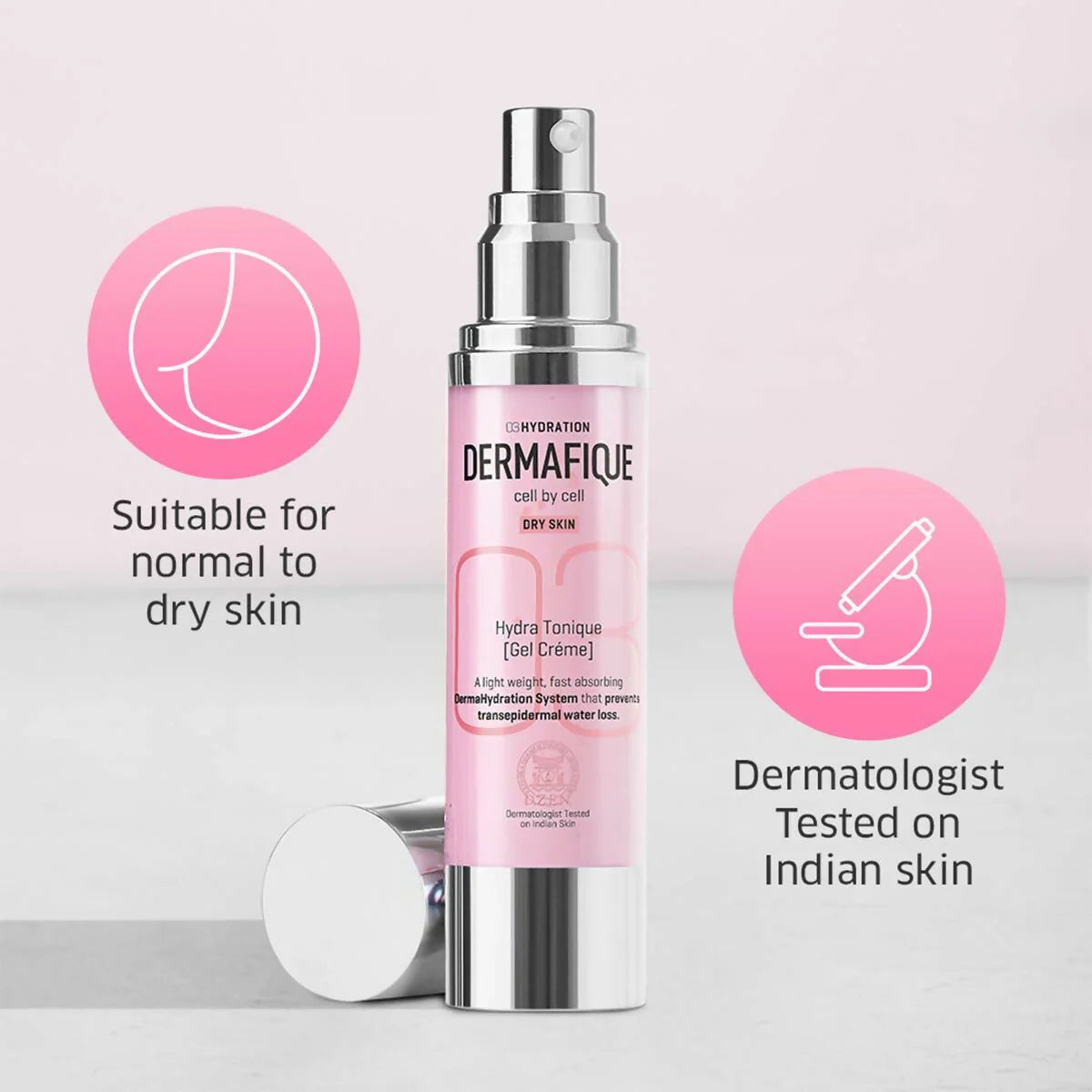 Dermafique Hydra Tonique Gel Creme With Shea Butter, Hydrating Moisturizer For Dry Skin