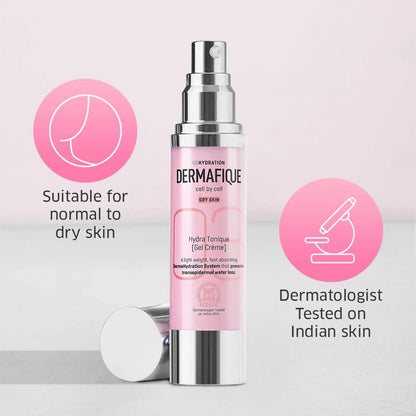 Dermafique Hydra Tonique Gel Creme With Shea Butter, Hydrating Moisturizer For Dry Skin