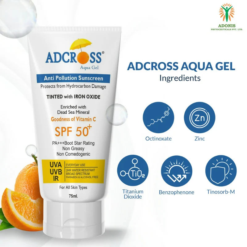 Adonis Adcross Aqua Gel Sunscreen - 75 ml