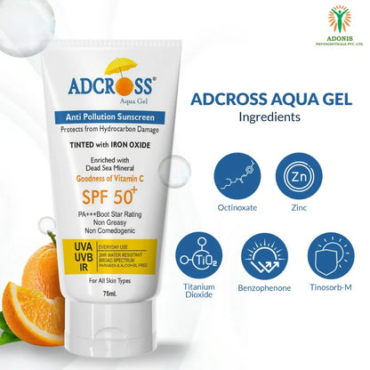 Adonis Adcross Aqua Gel Sunscreen - 75 ml