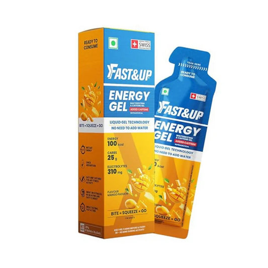 Fast&Up Energy Gel-Mango Passion Flavour - Pack of 6 - 39 gm