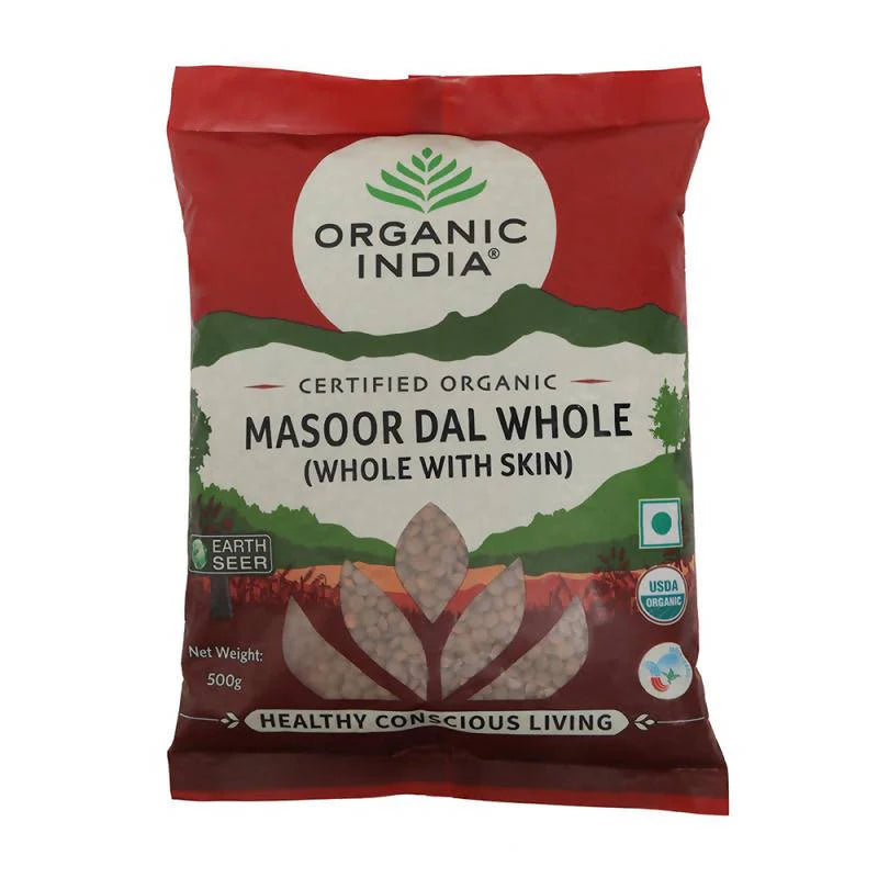 Organic India Masoor Dal Whole (Whole With Skin