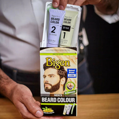 Bigen Men's Beard Color - Natural Brown B104 - 40 gm