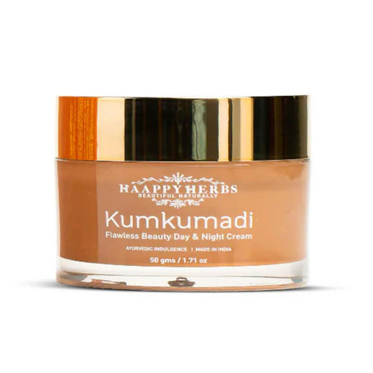 Haappyherbs Kumkumadi Flawless Beauty Day & Night Cream - 50 gm