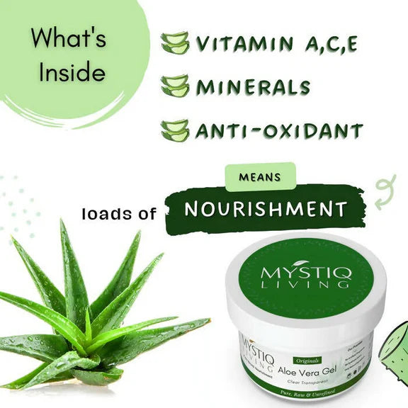 Mystiq Living Originals Aloe Vera Gel - 220 gm