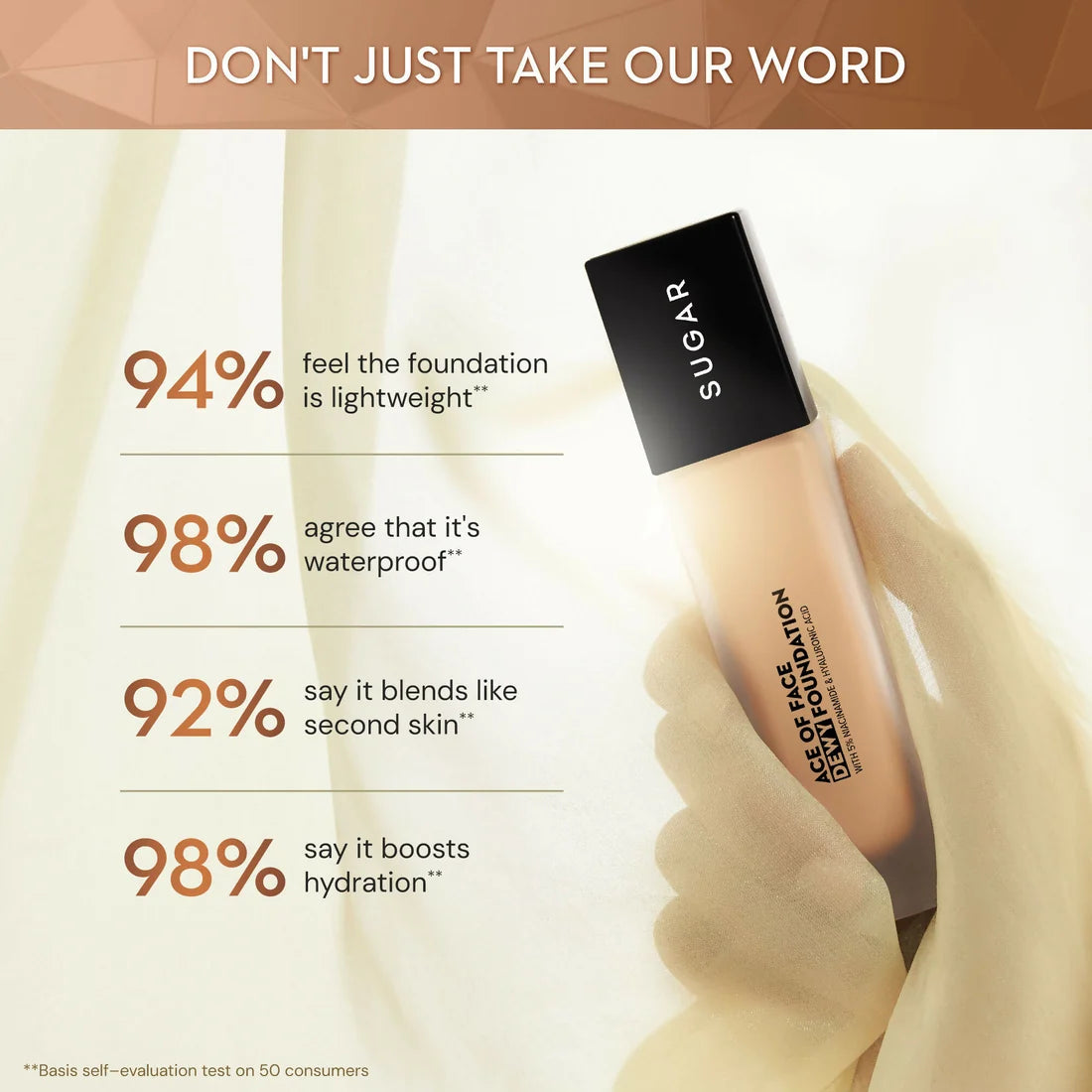 Sugar Ace Of Face Dewy Foundation - 05 Flat White - 30 ml