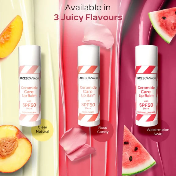 Faces Canada Ceramide Care Lip Balm - Clear Natural 01 - 4 gm