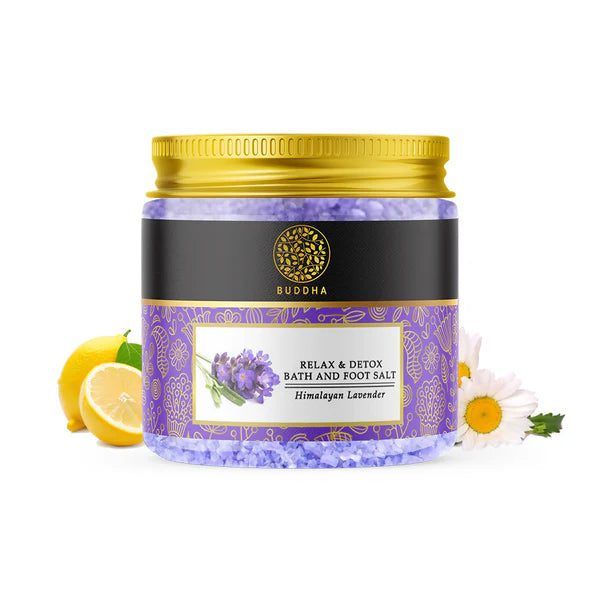 Buddha Natural Lavender Bath Salt & Foot Soak Salt - 100 gm