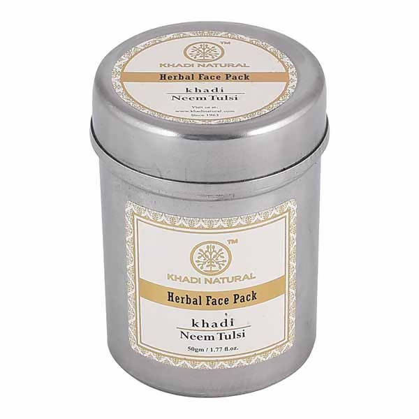 Khadi Natural Neem Tulsi Herbal Face Pack - 50 gm - Pack of 2