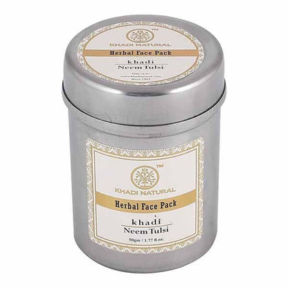Khadi Natural Neem Tulsi Herbal Face Pack - 50 gm - Pack of 2