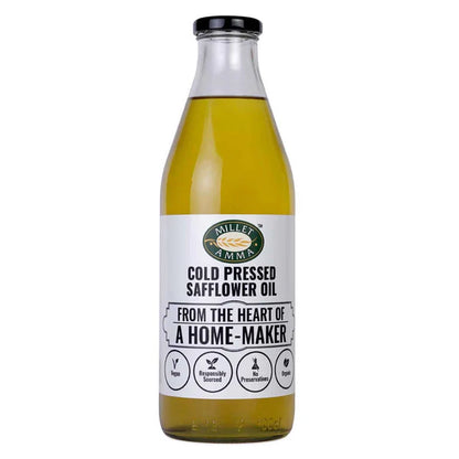 Millet Amma Organic Cold Pressed Safflower Oil - 500 ml