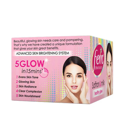 Fem Saffron & Milk Healthy Glow Creme Bleach - 64 gm