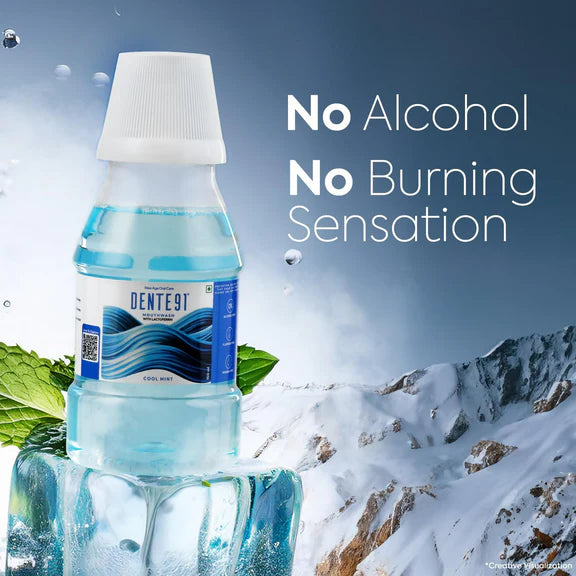Dente91 Cool Mint Mouthwash - 150 ml