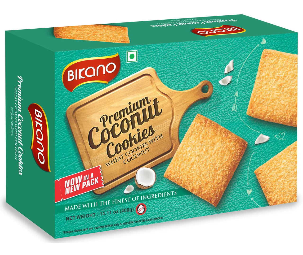 Bikano Premium Coconut Cookies -Pack Of 3