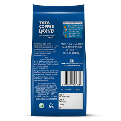 Tata Coffee Grand Classic Instant Coffee Pouch - 200 gm