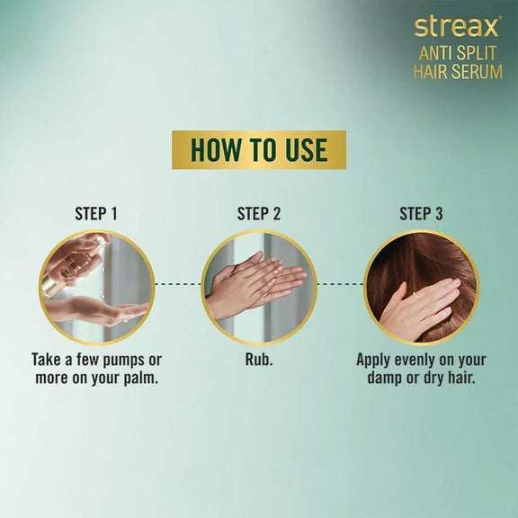 Streax Anti Split Hair Serum With Bio-Elixir - 100 ml