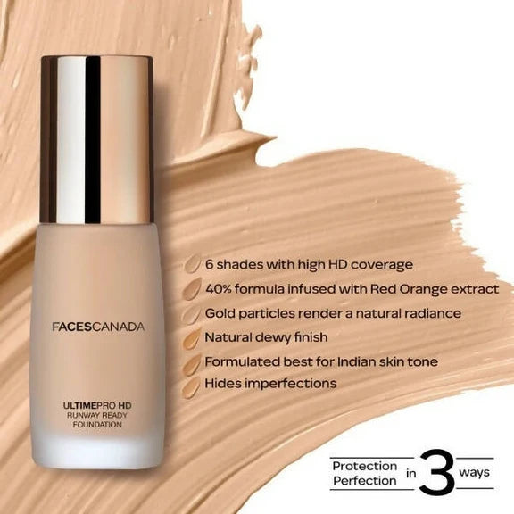 Faces Canada Ultime Pro HD Runway Ready Foundation-Almond Beige 06 - 30 ml