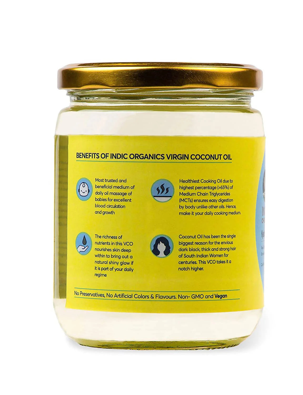 Indic Organics Raw Extra Virgin Coconut Oil