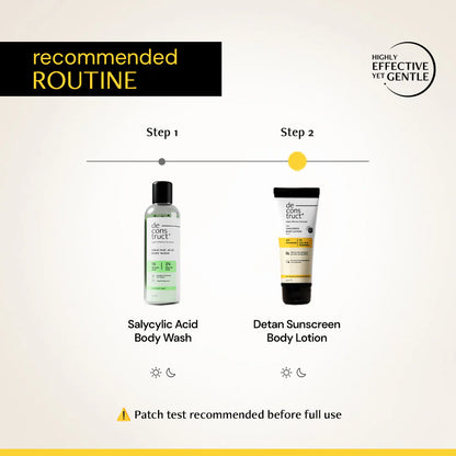 Deconstruct Detan Sunscreen Body Lotion, SPF 50 PA++++, Brightens & Protects - 90 ml