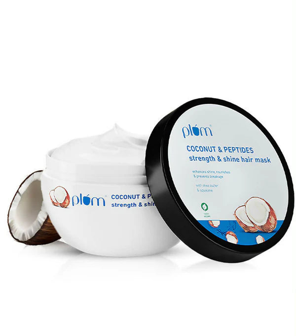 Plum Coconut Milk & Peptides Hair Mask For Soft, Shiny Hair - 200 gm