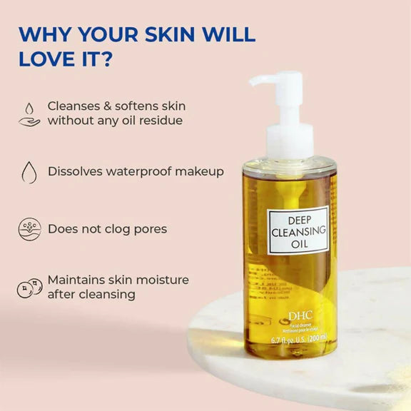 DHC Beauty Deep Cleansing Oil, Makeup Remover For All Skin Types - 30 ml