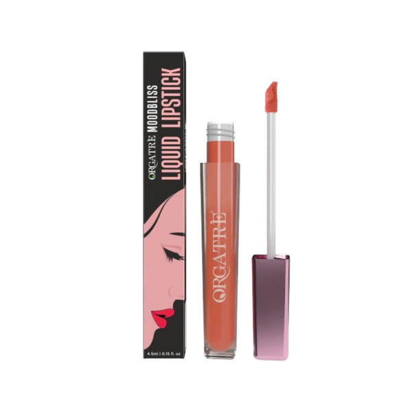 Orgatre Moodbliss Waterproof Glossy Liquid Lipstick - Bricky Queen - 4.5 ml