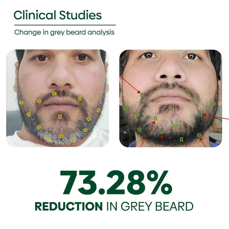 Rishi Natural Anti Grey Beard Wash Restore Natural Beard Color - 120 ml