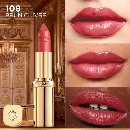 L'Oreal Paris Color Riche Satin Lipstick - 108 Bruin Cuirve - 4.3 gm