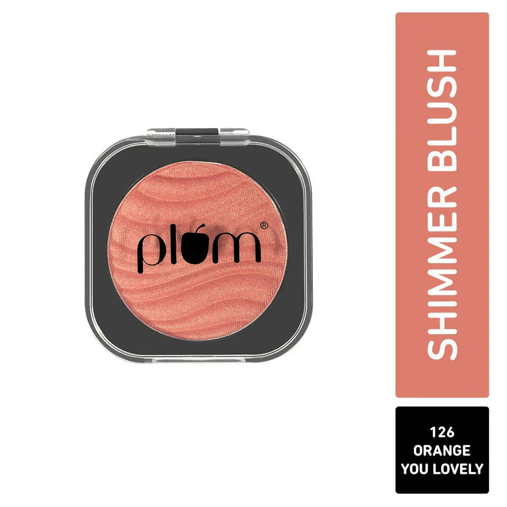 Plum Cheek-A-Boo Shimmer Blush 126 Orange You Lovely - 4.5 gm