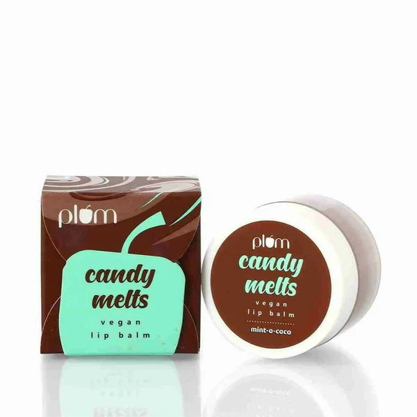 Plum Candy Melts Vegan Lip Balm - Mint-o-Coco - 12 gm