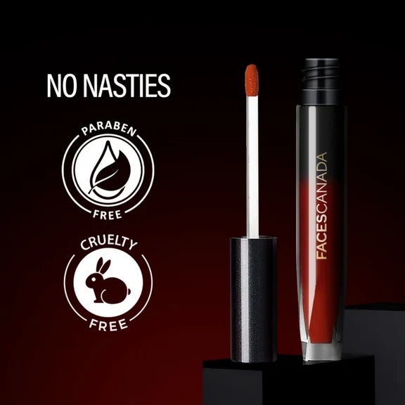 Faces Canada Comfy Silk Liquid Lipstick - Lunar Brown 11 - 3 ml