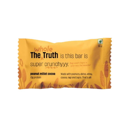 The Whole Truth Protein Bar - Peanut Millet Cocoa - 55 gm
