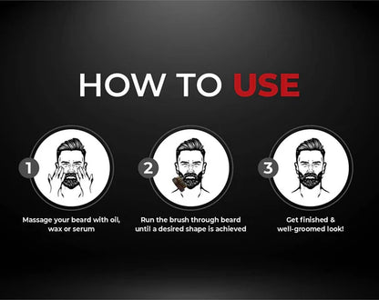Beardo BOAR Bristle Beard Brush - 1 Piece