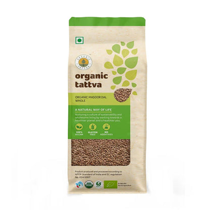 Organic Tattva Masoor Malka Whole - 500 gm